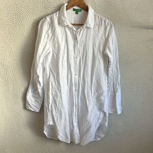 J. Crew White Swim Coverup